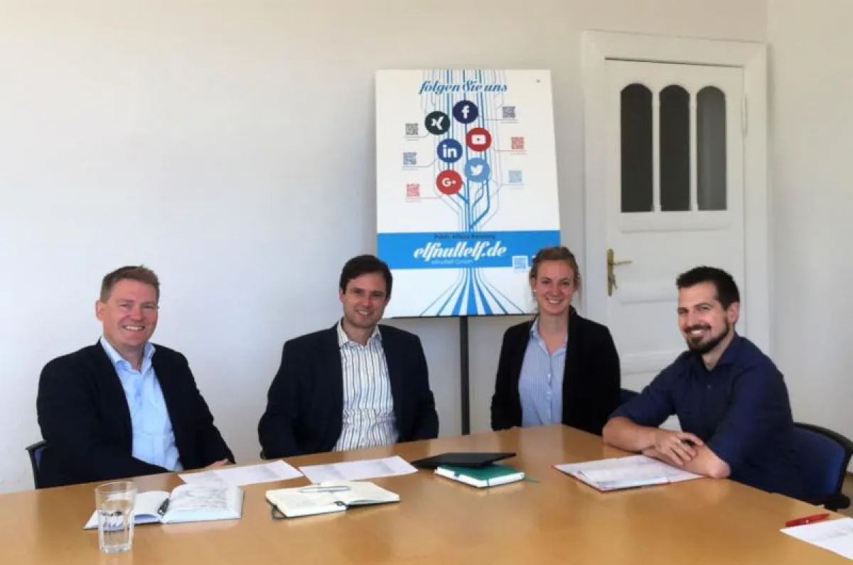 Das Beraterteam von elfnullelf: Udo Sonnenberg, Fabian Haun, Freya Kuhn, Markus Ruschke