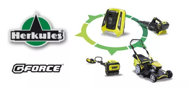 Bild: Das stärkste Akku-Gartengeräte-Programm von G-Force!