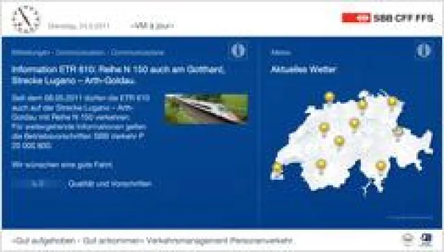 Bild: screenIMAGE rüstet schweizweit Bahnhöfe aus