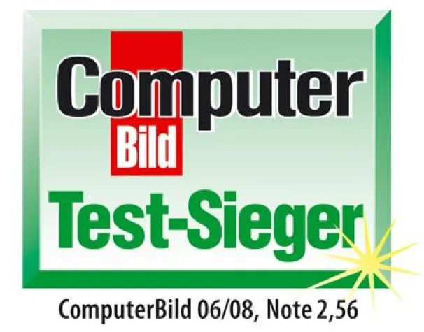 Bild: Computerbild - Testsieg für G DATA AntiVirus 2008