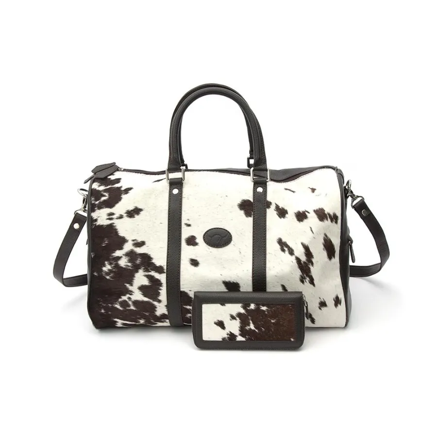 Reisetasche aus Leder und Kuhfell von Vaca Vaca