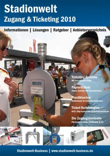 Bild: Themenspecial Zugang & Ticketing -Gratis-Download des Ratgebers bei Stadionwelt-Business.de