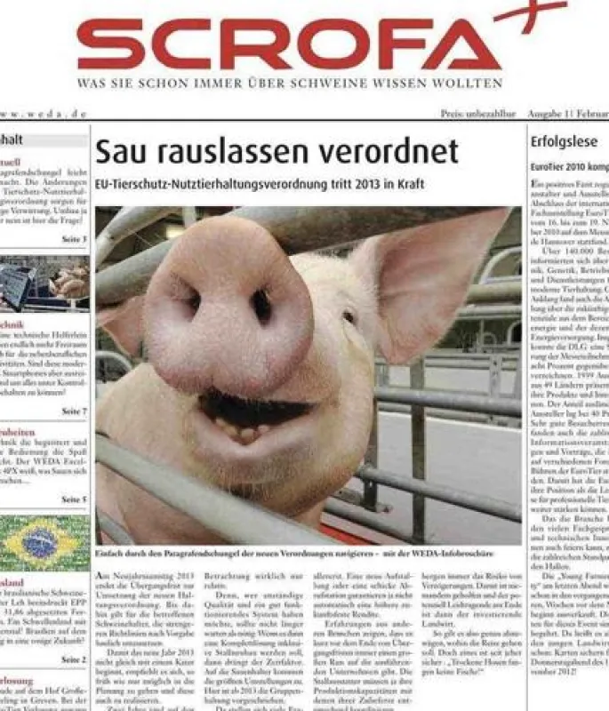 Die Kundenzeitung von WEDA ist die Antwort auf den hohen Informationsbedarf der Stallbesitzer.
