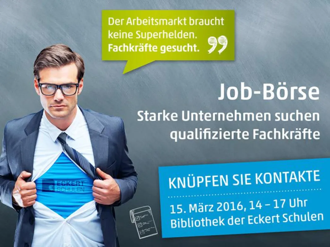 Ein Forum für Arbeitgeber und Jobsuchende: Zur Jobbörse am 15. März 2016 erwartet die Besucher ein u