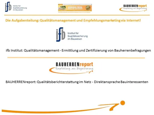 Bild: GEPRÜFTE BAUHERREN-ZUFRIEDENHEIT: Ein von Bauherren verliehenes Qualitätssiegel