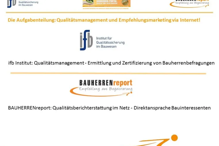 Bild: GEPRÜFTE BAUHERREN-ZUFRIEDENHEIT: Ein von Bauherren verliehenes Qualitätssiegel