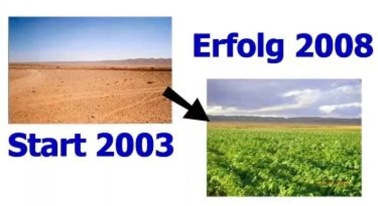 Das Wunder der Wüstenbegrünung Bild: Das Wunder der Wüstenbegrünung