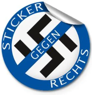 Bild: INnUP präsentiert Wettbewerb „Sticker gegen Rechts 2012“