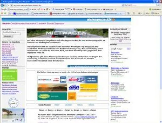 Bild: Mietwagen-Angebote auf mietwagencheck24.de Stornierungen bis 24 Stunden vor Mietbeginn kostenlos