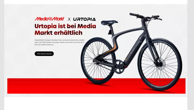 Bild: Urtopia E-Bike: Neue Partnerschaft mit deutschem Handelsriesen MediaMarkt ist ein Meilenstein für Urtopia