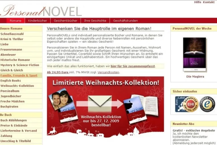 Bild: PersonalNOVEL erhält Zertifikat von Trusted Shops – Kunden würdigen Sicherheit beim Bestellen