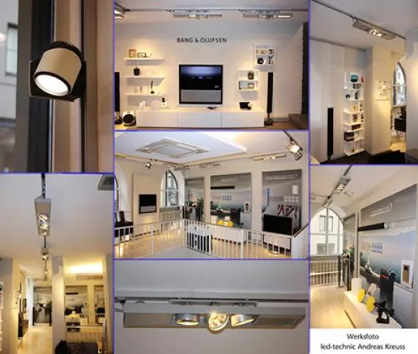 Neues LED-Lichtkonzept für Bang & Olufsen in München Bild: Neues LED-Lichtkonzept für Bang & Olufsen in München