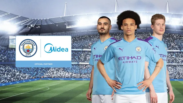 Bild: MANCHESTER CITY KÜNDIGT NEUE GLOBALE PARTNERSCHAFT MIT DEM KONSUMGÜTER-RIESEN MIDEA AN