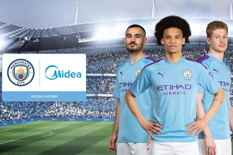Bild: MANCHESTER CITY KÜNDIGT NEUE GLOBALE PARTNERSCHAFT MIT DEM KONSUMGÜTER-RIESEN MIDEA AN