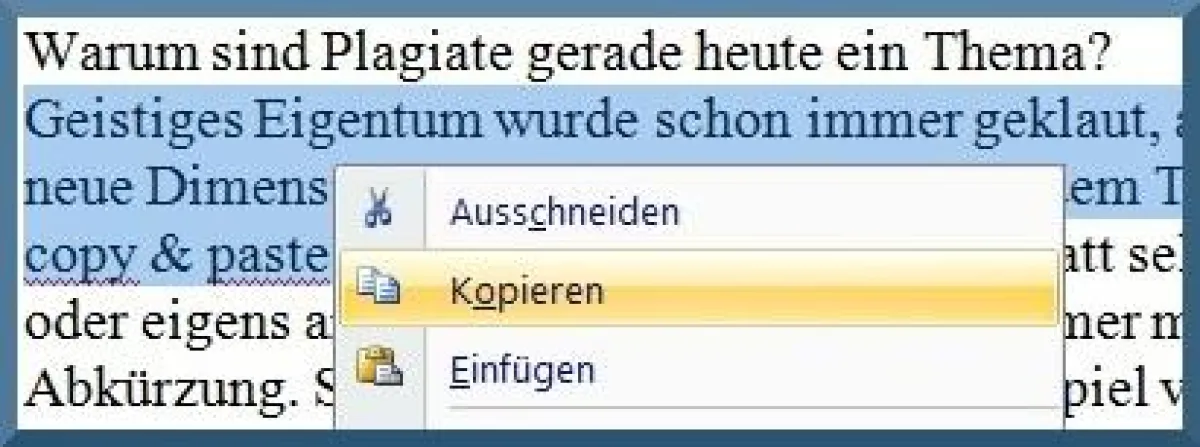 So einfach war es bis dato nie: 'copy & paste' läßt Texte wie von selbst entstehen.