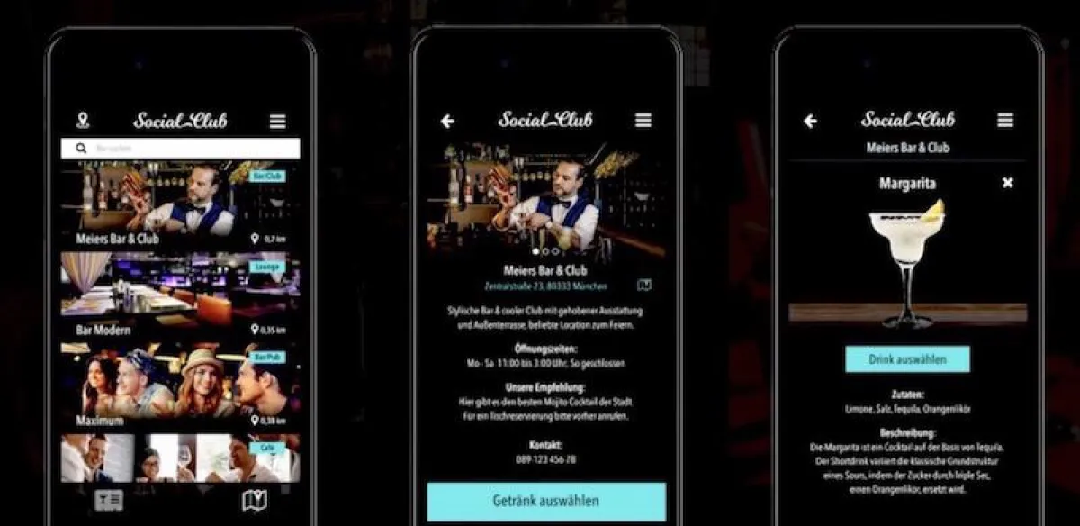 Screenshots Socialclub App
