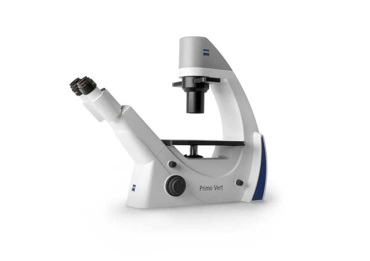 Mikroskop Primo Vert mit reddot product design award 2010 ausgezeichnet