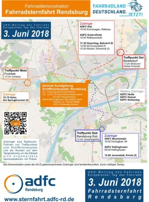 Bild: Fahrradsternfahrt Rendsburg am 3. Juni 2018