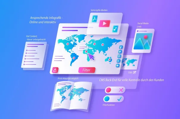 Bild: Interactives Pro 2.0:  barrierefreie CMS Lösung für interaktive Infografiken und Karten