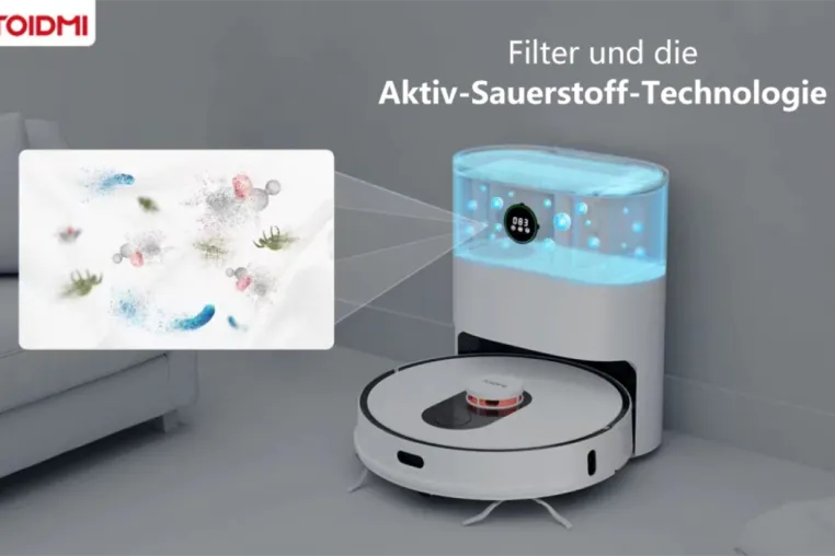 Xiaomi ROIDMI Eve Plus: Selbstentleerender Saugroboter, der den Staub desinfiziert Bild: Xiaomi ROIDMI Eve Plus: Selbstentleerender Saugroboter, der den Staub desinfiziert
