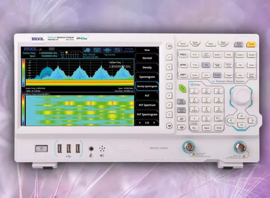 Bild: Rigol RSA3000E-Serie - Lowcost Echtzeit-Spektrum-Analysatoren mit UltraReal-Technologie