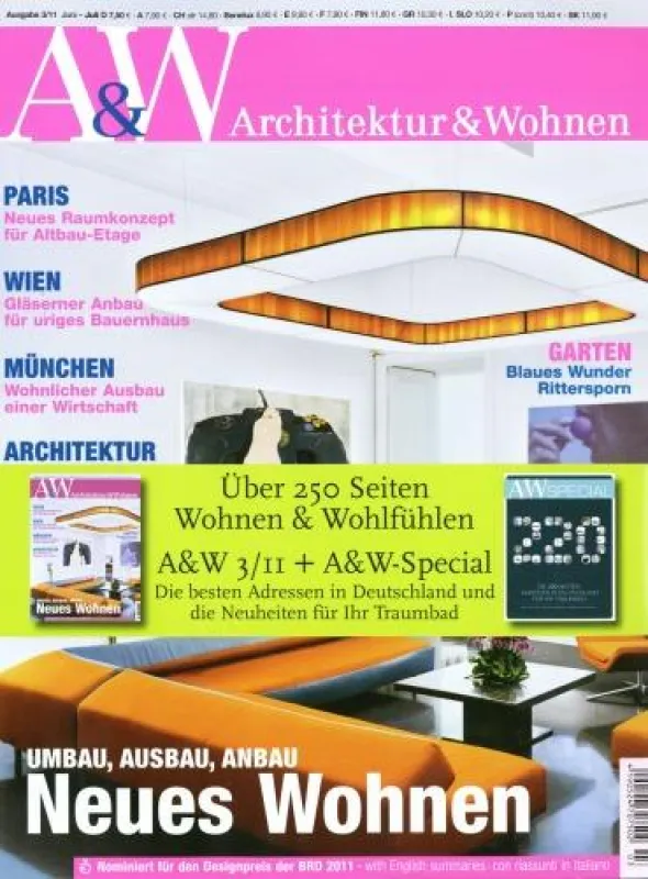 A&W Architektur & Wohnen, Ausgabe 3/2011