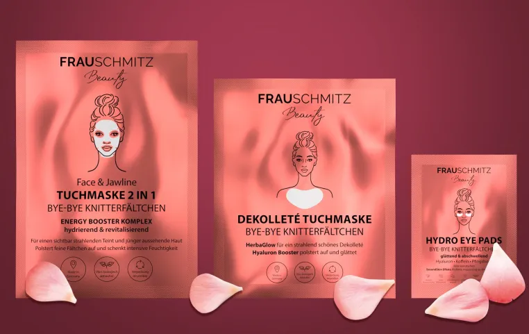 CHANNEL21 erweitert Beauty-Portfolio ab 3. Oktober mit FRAUSCHMITZ Beauty Tuchmasken Bild: CHANNEL21 erweitert Beauty-Portfolio ab 3. Oktober mit FRAUSCHMITZ Beauty Tuchmasken