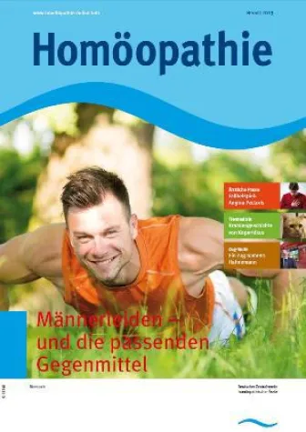 Bild: Herbstausgabe Zeitschrift Homöopathie: Männerleiden – und die passenden Gegenmittel