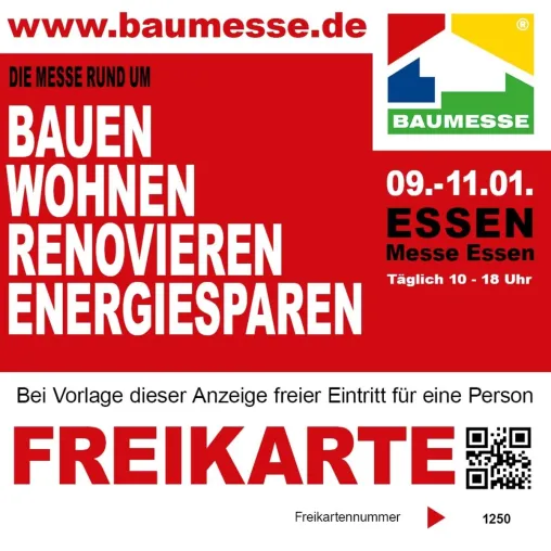 Bild: Baumesse Essen 2026: Immobilienbewertung in 10 Minuten - kostenlos am Stand von Gottschling Immobilien