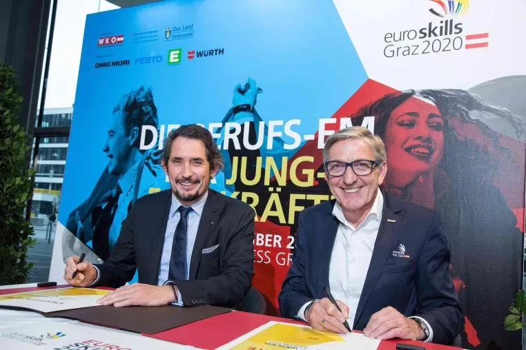 Bild: Berufs-Europameisterschaften EuroSkills 2020: WEILER und KUNZMANN sind tatkräftig dabei