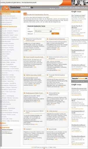 Planen, Bauen, Renovieren: Antworten und Angebote auf Deutsches-Handwerk.de Bild: Planen, Bauen, Renovieren: Antworten und Angebote auf Deutsches-Handwerk.de