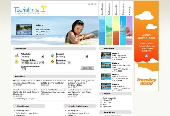 Bild: Touristik.de bietet Reiseunternehmen attraktive Darstellungsmöglichkeiten und erscheint im neuen Design