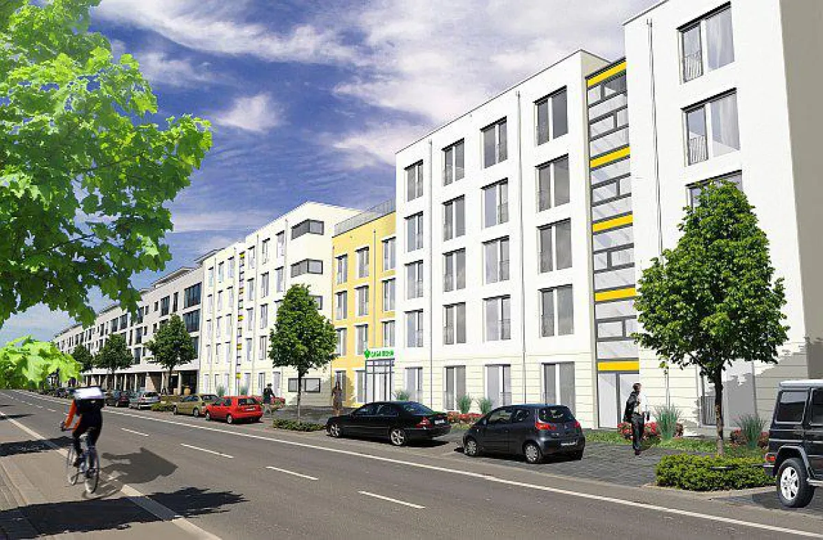 Der Bettinahof im neuen Frankfurter Stadtteil Riedberg