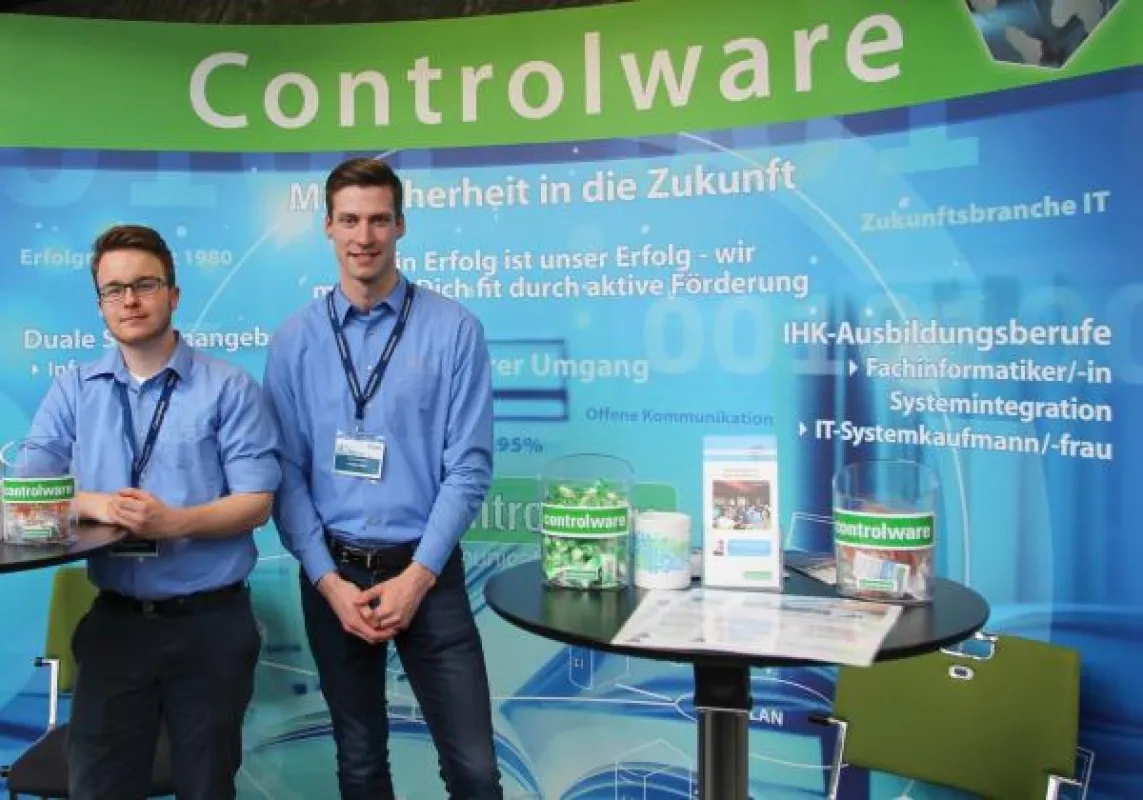 Controlware gab auf der hobit Tipps und Anregungen für den Einstieg in Studium, Ausbildung und Beruf