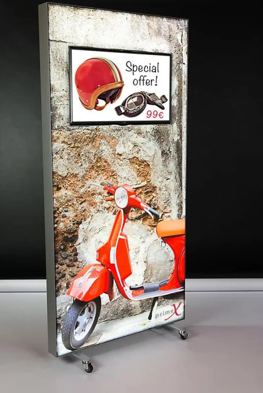 Primex Screen Lightbox - Blickfang mit Botschaft