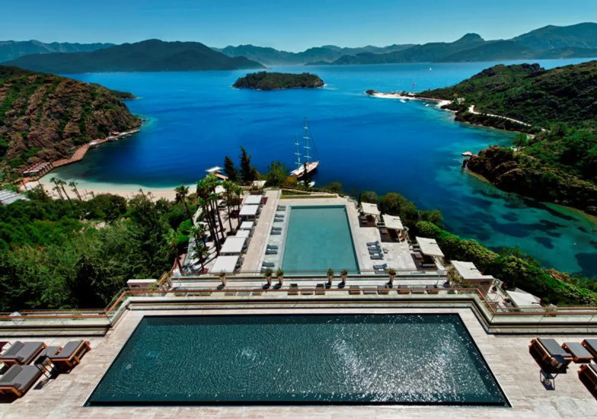 Panoramablick vom D-Hotel Maris