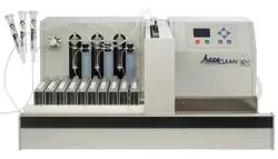 Bild: Parallelisierte Probenvorbereitung in der Mykotoxin-Analytik - Automatisches Bearbeiten von IAC Säulen