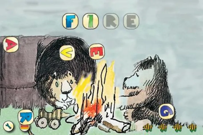 Bild: iPhone App „Janosch ABC – my first words“ – Englisch lernen mit der Tigerente