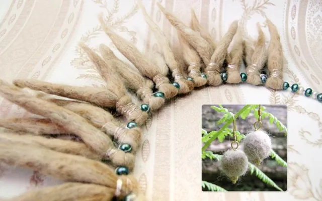 Bild: TIERKUNST - Schmuck aus Hundewolle/Hundehaar sowie Katzenwolle/Katzenhaar