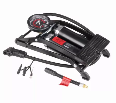 Bild: Heyner-Fußpumpe PedalMax Pro für Auto-, Motorrad- und Fahrrad-Reifen