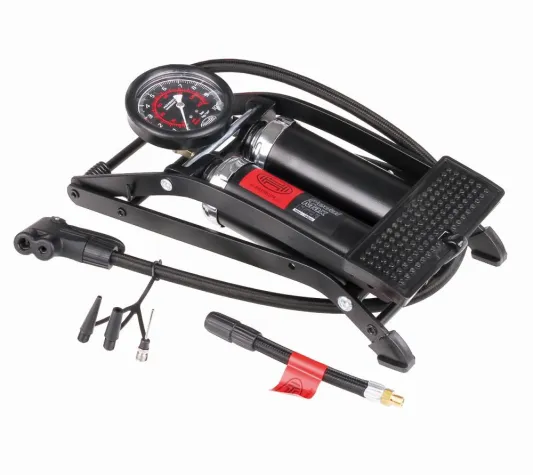 Heyner-Fußpumpe PedalMax Pro für Auto-, Motorrad- und Fahrrad-Reifen Bild: Heyner-Fußpumpe PedalMax Pro für Auto-, Motorrad- und Fahrrad-Reifen