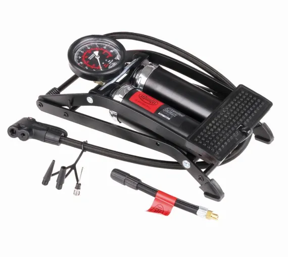 Heyner-Fußpumpe PedalMax Pro für Auto-, Motorrad- und Fahrrad-Reifen Bild: Heyner-Fußpumpe PedalMax Pro für Auto-, Motorrad- und Fahrrad-Reifen