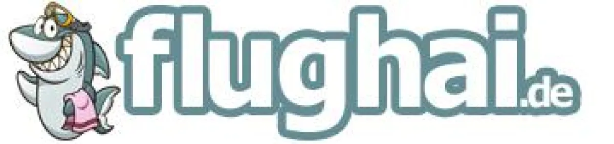 Das Logo von flughai.de