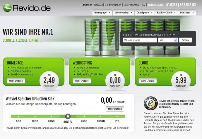 Bild: Revido präsentiert neues Portal und neue Webhosting-Tarife