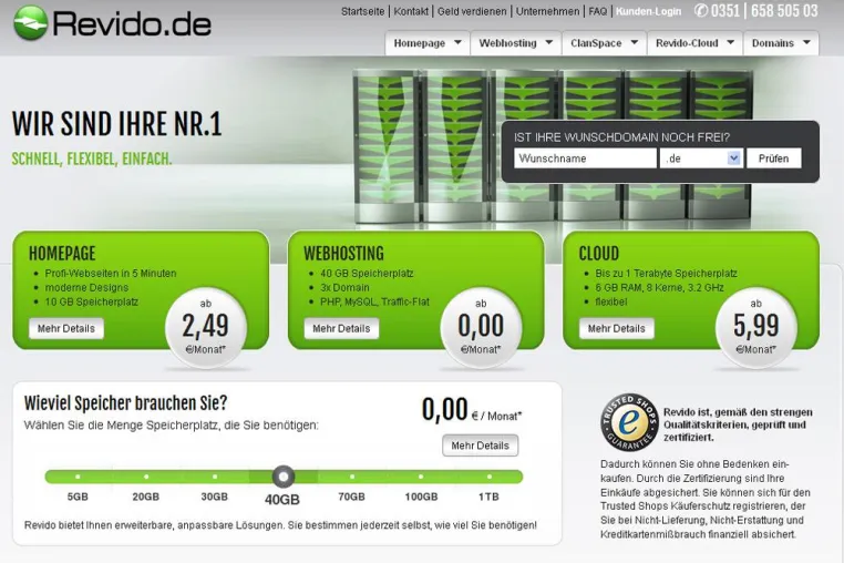 Bild: Revido präsentiert neues Portal und neue Webhosting-Tarife