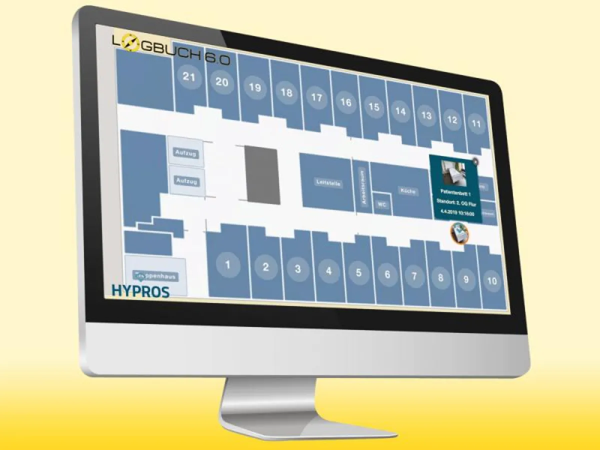 Bettenortung mit der Krankenhauslogistik-Software Logbuch

Quelle: DYNAMED GmbH / Hypros GmbH & Co. KG