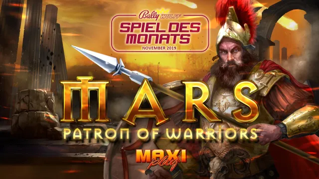 Bild: IMPOSANT IN DEN NOVEMBER - Mars - Patron of Warriors ist das BALLY WULFF Spiel des Monats November