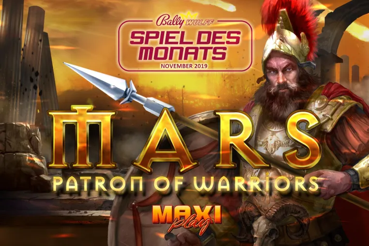 Bild: IMPOSANT IN DEN NOVEMBER - Mars - Patron of Warriors ist das BALLY WULFF Spiel des Monats November