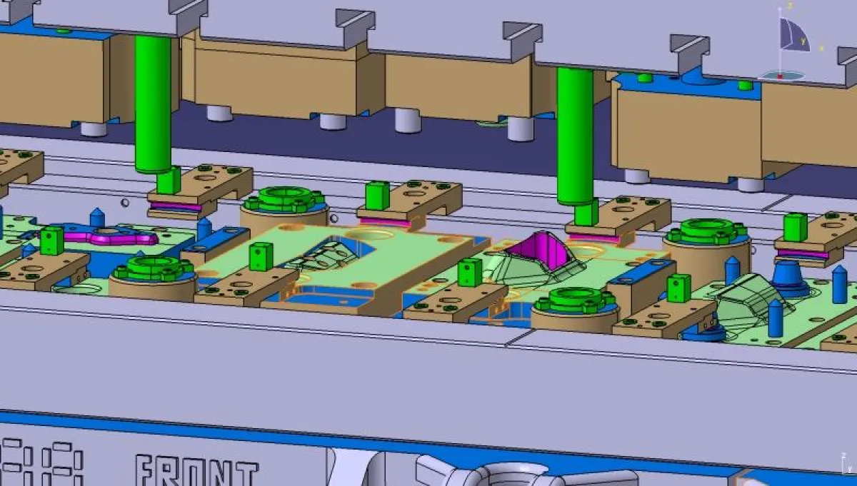 Kollision zwischen Greifern und Distanzen