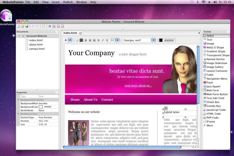 WebsitePainter 2 veröffentlicht Bild: WebsitePainter 2 veröffentlicht